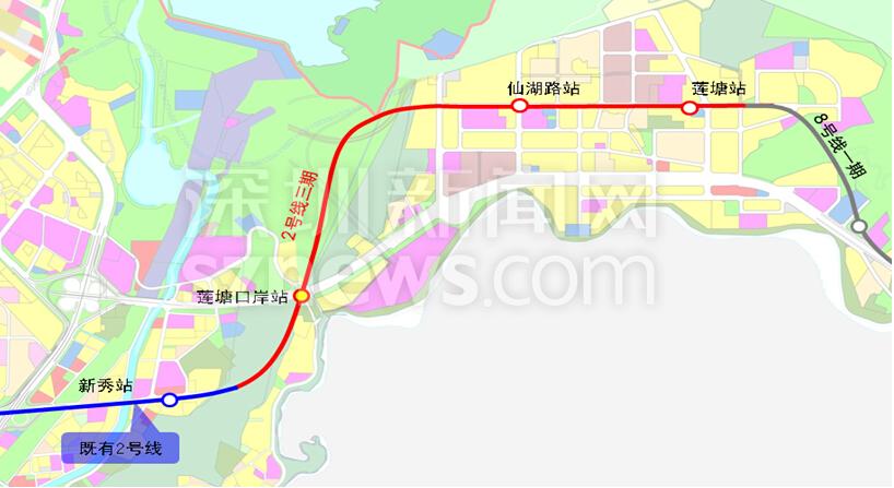 深圳地鐵2號線東延段（站點、線路圖、開通時間、最新消息）